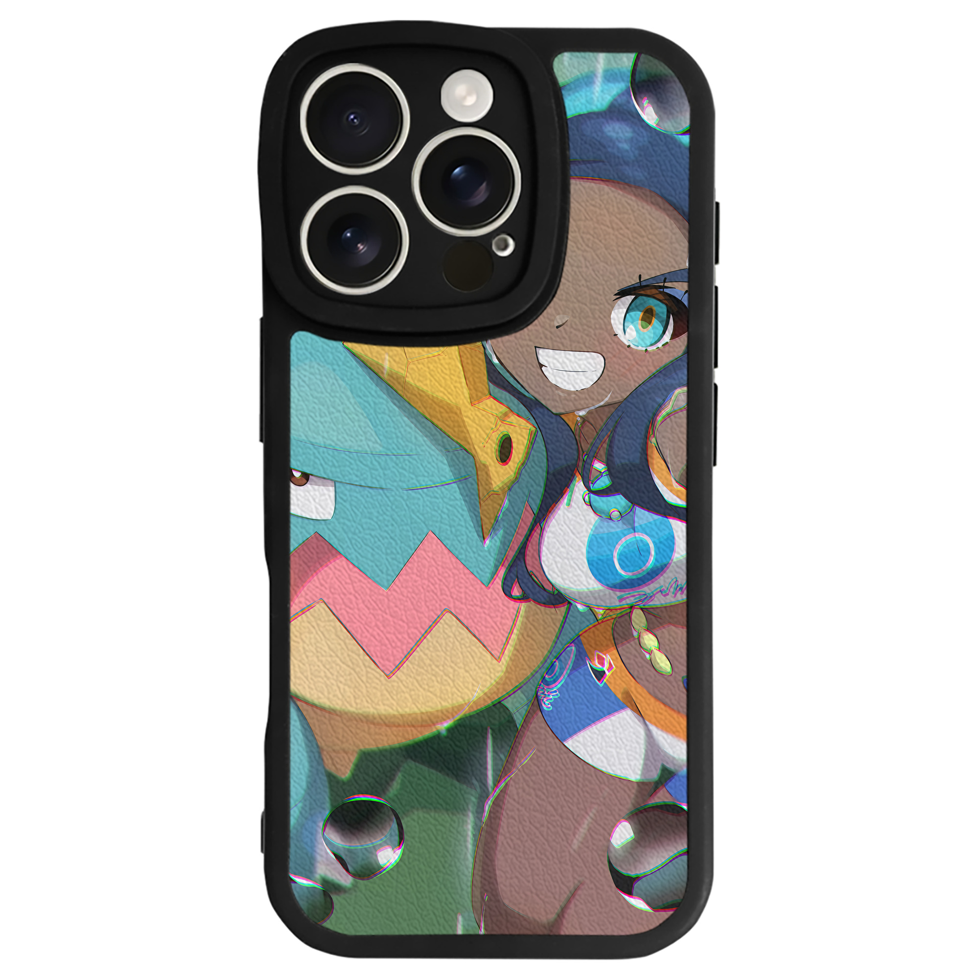 （画像用） ポケットモンスター Pokémon 【iPhone 16シリーズ対応】シリコンスマホケース（レザー調） 材質：シリコン